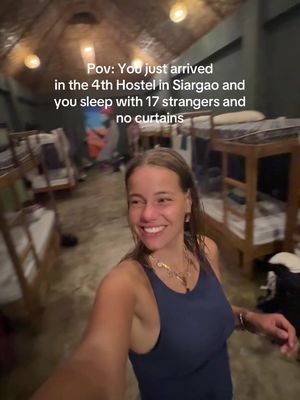 Best hostel so far, I just extended because its social at least! #hostellife #siargao #traveltok #backpackinglife 