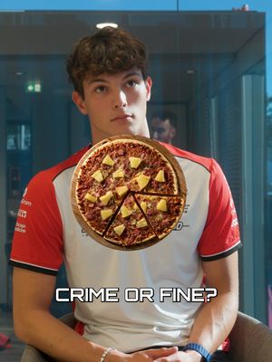 Pineapple after pizza 🍕🍍 #HaasF1 #F1 #f1tiktok | @olliebearman