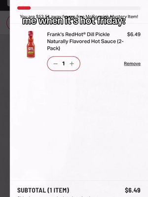 hot friday alert 🚨🔥​ free shipping today only (11/7) on any heat product.  stock up for the holiday while you can at http://Www.franksredhot.com #fyp #fypシ #hotsauce #spicy 