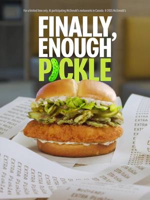 be careful what u ask for or u just might get it 😏 Triple Pickle McCrispy is coming 11/11  🥒🥒🥒 #McDonalds #McDonaldsCanada #Fyp #Pickles 