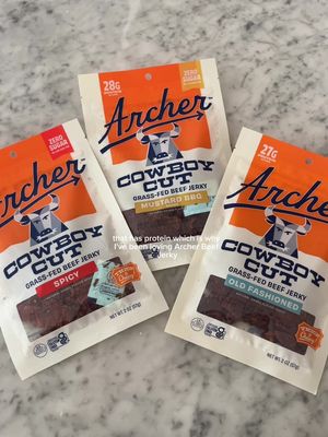 The hunt for a zero sugar protein snack just got easier🙌🥩 Spot our NEW Cowboy Cut Beef Jerky on your next grocery run or road trip pit-stop 🚗💨 and grab a bag to stay fueled with 100% grass-fed beef and REAL ingredients💪 #archerjerky #sticktoreal