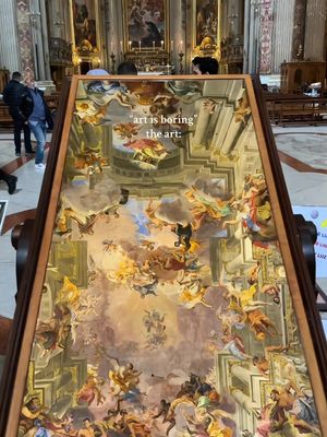 📍 Sant’Ignazio di Loyola, Rome 🎨✨ A Baroque masterpiece where the ceiling becomes an illusion — painted by Andrea Pozzo in the 17th century to create one of the most incredible perspective effects in the world. 🇮🇹