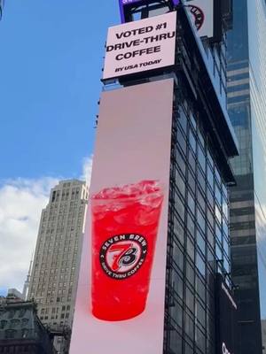 mama, we made it! from our first stand in Rogers, AR to Times Square, NYC 🏙️ this moment is all thanks to YOU! maybe one day soon we will have 7 Brew in the Big Apple... 🤩 #7Brew #7BrewCoffee