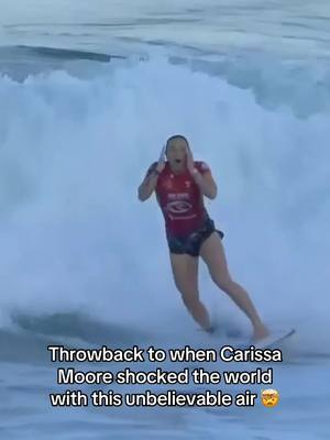 Talk about a milestone moment 👏 @Carissa Moore #CarissaMoore #Air #Surfing 