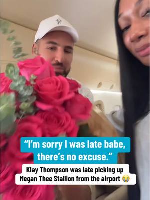 Klay was visibly frustrated at mistiming when Meg would land at the airport 💔 (via @Megan Thee Stallion) #NBA #basketball #nbabasketball #megantheestallion #rap 