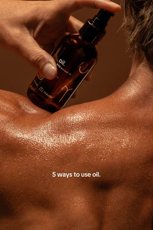 all-in-one luxurious body oil for radiant skin. Shop oil at the link in bio. #bodyoil #hairoil #oil #getmaude #sephorasale 