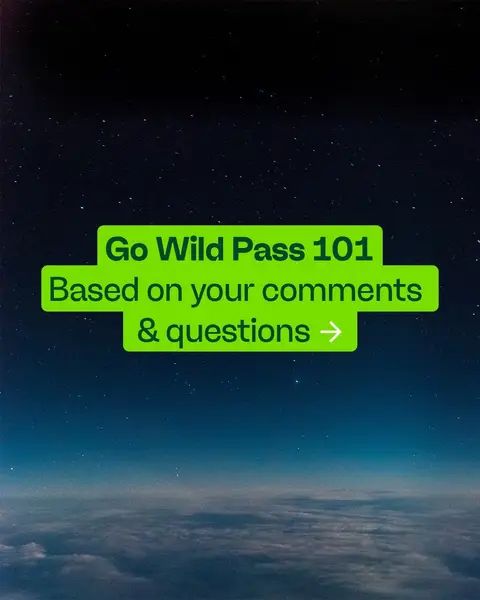 Here's everything you need to know about the GoWild pass before it goes back on sale. Any other questions? Drop 'em below! ⬇️