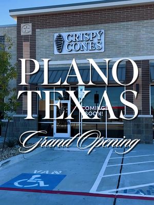 PLANO, IT’S TIME! 🎉 Crispy Cones is officially coming to Plano, Texas! Join us Friday, November 21st for our Grand Opening celebration. This marks our second Texas location, and we can’t wait to swirl up something sweet for you 😍 📍 9613 Coit Road, Suite 108, Plano, Texas 75024 ⏰ 11:00 AM – Midnight 🖤 Get a FREE European Pastry when you follow us on Instagram Our cones are made fresh and filled with smooth, creamy soft serve that melts perfectly with every bite. Add your favorite toppings and drizzles, and you’ve got dessert done right. Experience Crispy Cones and make memories you'll never forget. Tag your friends, bring your family, and come celebrate Plano’s newest dessert spot ✨