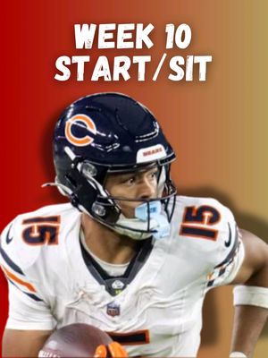 Start Sit Decisions Week 10 Fantasy Football #nflcontent #fantasyfootball #fantasyfootballadvice #startsit #fantasyfootballrankings Deciding which players to start and which to sit in fantasy football