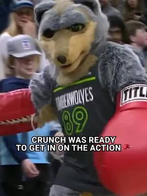 Crunch had the gloves ready 🥊 😂