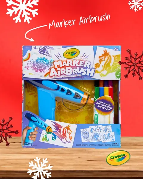 Unwrap magic this holiday season with gifts that inspire creativity! Check out these perfect picks for curious minds and crafty hands: 🖍️ Marker Airbrush 🖍️ Ultimate Light Board 🖍️ Galactic Goo Sensory Station  #CrayolaHoliday 