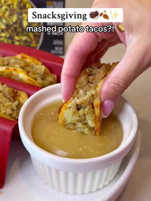 Mashed potato tacos are officially your new Thanksgiving side 👏🥔🌮 #kroger #thanksgivingrecipes #mashedpotatoes #tacos #thanksgivingfood 