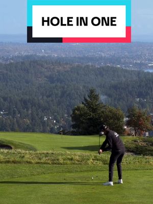 🚨 Holy sh*t I finally did it!!! 🚨 • Hole in One on camera and did it in the only way I know how... Chip cut driver from 158 yards on the Par 3 14th at Bear Mountain GC. 