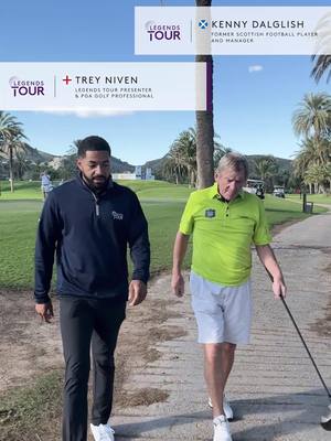 From the football pitch to the fairways ⚽️⛳️ Trey chats with Sir Kenny Dalglish at Thursday’s Champions UK plc European Senior Masters Pro-Am 🇪🇸 Great banter, great golf, and a true legend of sport 👏🔥 #euLegendsTour #KennyDalglish #EuropeanSeniorMasters #LaMangaClub #GolfTok #GolfLegends #ProAm #GolfInSpain