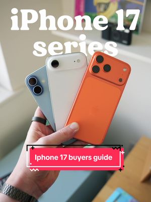 How to pick an iPhone 17 - a very simple guide! 👀 There’s a little more to the pro models like the vapour chamber and higher performance but tried to keep this as easy as ever to digest! 🫶🏻 Obviously you should keep your current phone if it’s working fine 👌🏻 #iphone17 #iphone17promax #iphoneair #apple #buyersguide 