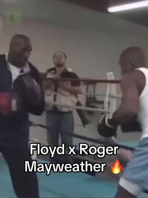 “BRING THAT SHII” 🗣️🔥 (h/t distancenetwork/IG) #floydmayweather #rodgermayweather #boxing 