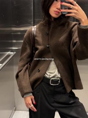 my latest jacket obsession #outfitdetails #falloutfitinspo #londonoutfits #falloutfits #shortcoat