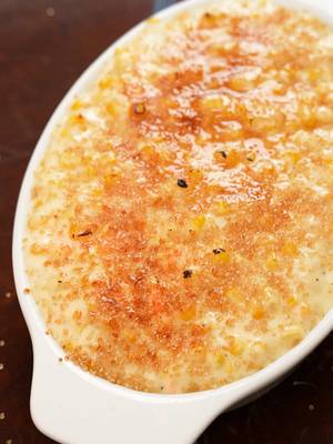 This is my petition that Creamed Corn should ALWAYS be bruleed! The sweet, crispy topping is SO good with that rich, creamy corn. You’ve gotta try it! Comment “CJ Recipe” for the full recipe with all of my KEY tips sent straight to your inbox (make you follow me and your message requests are open to ensure you receive it)! https://cjeatsrecipes.com/perfect-creamed-corn/ #cjeatsrecipes #EasyRecipes #creamedcorn #corn #thanksgivingrecipes