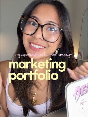 MARKETING PORTFOLIO TOUR! 📁✨ comment if you have any questions! #elfbeautyintern #college #internship #marketing #marketingportfolio 