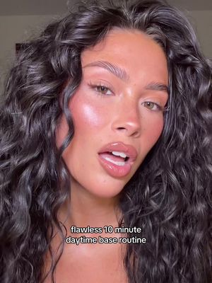 product list: @rhode skin glazing milk @m.ph by Mary Phillips medium palette  @Makeup By Mario blush shade dusty rose & loose setting powder  @Rare Beauty highlight shade mesmerize  @Anastasia Beverly Hills lip liner shade deep taupe @Gisou lip oil shade toffee @ONE SIZE BEAUTY powder melt setting spray