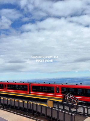 Things to do in Colorado: Pikes Peak Cog Railway  🚞 The train climbs over 7,000 feet to the 14,115-foot summit of Pikes Peak Be sure to try the infamous Pikes Peak donuts when you get to the top 🏔️  @Visit Colorado @Visit Manitou Springs  #thingstodoincolorado #pikespeak #manitousprings #coloradosprings #donuts 