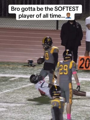 Bro just took a PUMP to the face🥀😭 #joshsmoore #football #highschoolfootball #fyp 