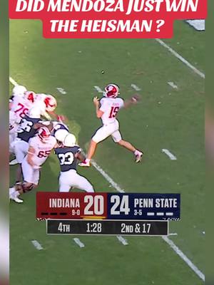 Did Fernando Mendoza just win the Heisman with this drive? 