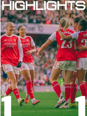 An unrivalled energy in N5 ⚡️ Watch the highlights from our 1-1 draw with Chelsea on Arsenal.com 📺 #arsenal #arsenalwfc #wsl 