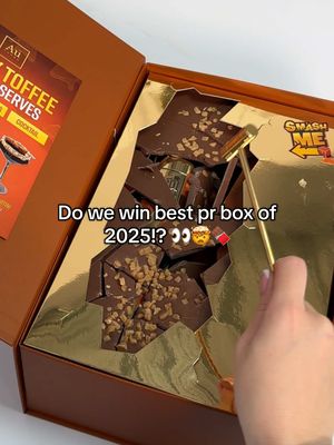 Au Vodka WINS the PR box category for 2025🤯🍫🍯 Smash the Chocolate to reveal the flavour 🤯🏆 #auvodka #stickytoffee #NEW #newflavour #prbox 