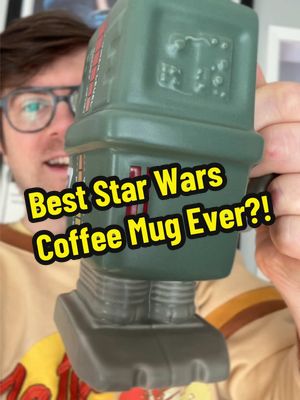 Best Star Wars Coffee mug? Gonk Droid literally powers up as you fill with Hot Black Caf. Best way to recharge in the AM ☕️ #disneyland #starwars #starwarsfan #galaxysedge #gonkdroid @Star Wars @Disney Parks 