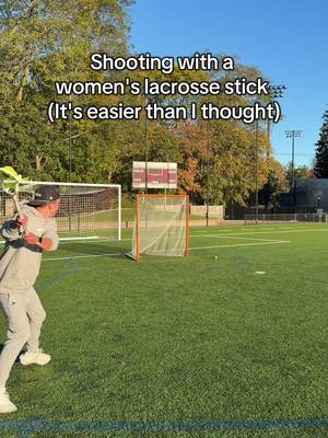 Shooting with a women's lacrosse stick #fyp #lacrosse #lax #xyzbca 