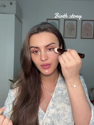My birth story 🤍  Products  @Hourglass Cosmetics concealer (shade 3.3) @Rare Beauty liquid contour (shade mellow)  @Saie dewy blush (shade chilly)  @Haus Labs powder blush (shade watermelon bliss) @Kosas candy cloud set + clear brow gel  @Sweed Beauty cloud mascara  @jane iredale lip liner (shade terra-cotta)  @LAWLESS Beauty gloss (shade str. Popsicle) #birthstory #firsttimemom #greenscreen 
