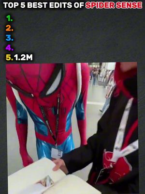 Top 5 best and most viral spider sense edits 🔥 #top5 #spidersense #spiderman #spidermanedit #trendingsong