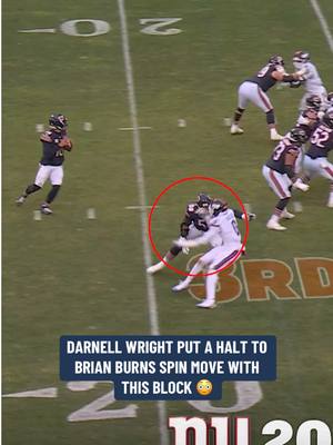 nothing getting past #darnellwright 😤 #chicagobears #nfl 