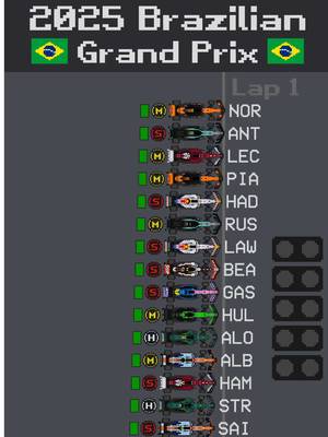 Pretty sure there's no such thing as a boring Brazilian GP... ...so here's EVERYTHING that went on - who was your driver of the day today? 🤔 🎥 F1 Visualized  #landonorris #maxverstappen #kimiantonelli #f1 #racing 