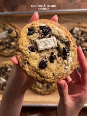 cookies and cream cookies!! recipe in the comments :) #cookiesandcream #cookies #Recipe 