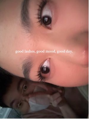 good lashes, good mood, good day😌  #clusterlashes #lashes #makeup 