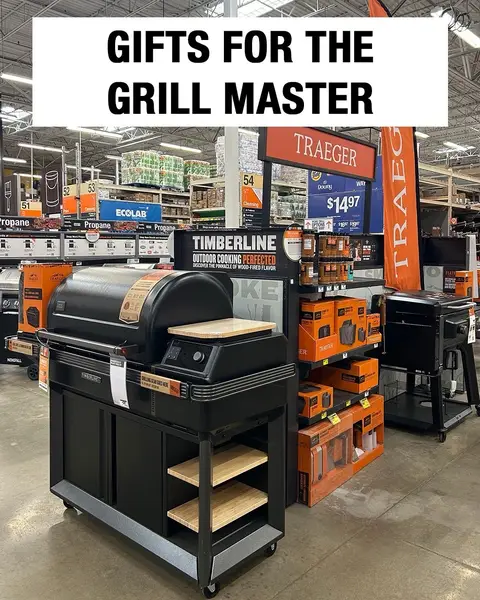 Level up their grill game with gear they’ll actually use 🔥🎁  Shop gifts for the grill master at the link in our bio. #christmasgiftideas #giftguide #grilling #homedepotfinds 