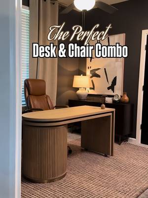 Found the perfect rotating desk for my clients! Also loving the black color I chose! Perfect coziness! #officemakeover #desk 