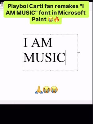Y'all think this is how Carti came up with the font for "I AM MUSIC"⁉️😭