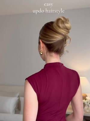 fancy updo hairstyle tutorial❤️ #hairtutorial #hairstyle #longhairstyles #updo #updohairstyle  