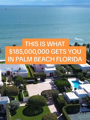 This is what $185,000,000 gets you in Palm Beach FL. 911 N Ocean Boulevard is a new level of luxury… It’s UNREAL 💙 #luxury #homes #beachfront #oceanfront 
