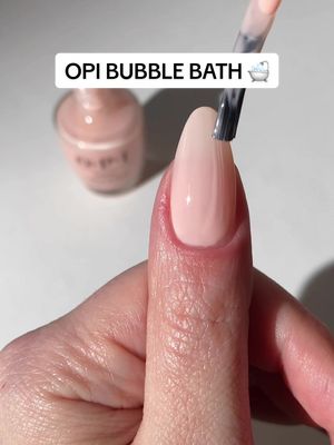 Replying to @Charity ᥫ᭡ for everyone’s visual reference   #OPI #OPIBubbleBath #naturalnails #neutralnails #pinknails