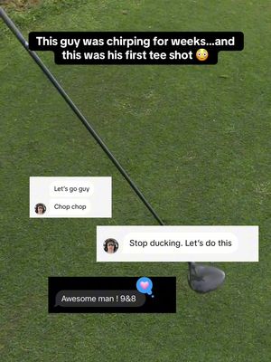 Probably the worst opening tee shot ever in “All Talk” 😳
