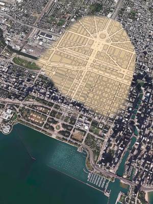 Chicago wasn’t supposed to look like this  #chicago #usa #map #History #interesting 