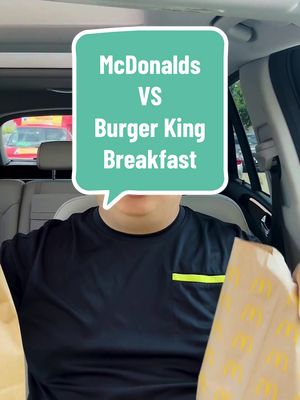 Who Is Better: McDonalds vs Burger King Breakfast! Which is better? #mcdonalds #burgerking #fastfood #foodreview #mukbang 