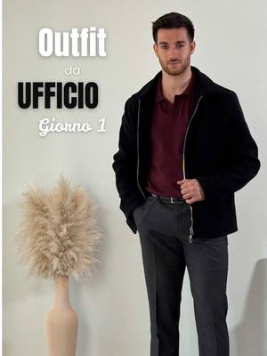 Il mio primo nuovo giorno di lavoro👨‍💼 Cosa ne pensi di questo outfit? 👉 #officeoutfit #modauomo 