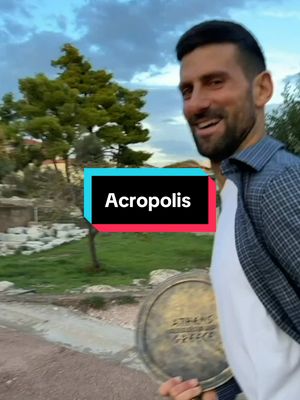 When you want to take iconic photos with your trophy at 4.52pm but The Acropolis closes at 5 😬 #tennis #athens #greece 