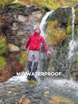 Not all hero’s wear capes, but on this occasion fair play to the man who put himself under a waterfall ! #waterfall #waterproof #goretex #Hiking #outdoorgear 