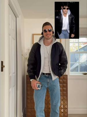 80s core is very much back and I’m LOVING it! Should I get a perm?! 😝⁣ ⁣ The glossy synths and electric guitars in music, plus the leather jackets and double denim in fashion — it’s a vibe!!⁣ ⁣ Outfit: Denim: JWAnderson | Tee: Buck Mason | Hoodie: COS | Jacket: Zara | Watch: Jaeger LeCoultre | Shoes: Octobre x Mercer⁣ ⁣ #grwm #OOTD #mensfashion #80sfashiontrend mens 80s inspired outfit, men’s 80s outfit ideas 